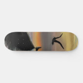 Ruhe - Wasserfarbe Skateboard (Horizontal)