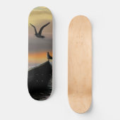 Ruhe - Wasserfarbe Skateboard (Vorderseite)