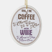 Ruhe-Wein III Keramik Ornament (Rechts)