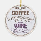 Ruhe-Wein III Keramik Ornament (Vorne)