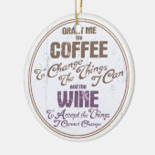 Ruhe-Wein III Keramik Ornament (Links)