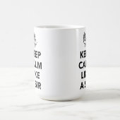 Ruhe wie ein Sir behalten - mit Krone Kaffeetasse (Mittel)