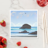 Ruhe, Wolken, ruhige Schönheit Serviette (Beispiel)