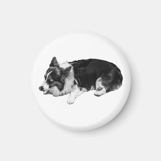 Ruhebereich-Wärme, Corgi Magnet (Vorne)