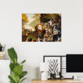 Ruhegelände, c.1834 (Erdöl auf Leinwand) Poster (Heimbüro)