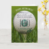 Ruhegolfball mit Hundert-Dollar-Schein Karte (Gelbe Blume)