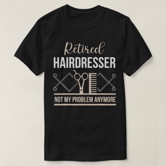 Ruhehändlerin Funny Remüder Friseur T-Shirt (Design vorne)
