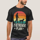 Ruhehunde-Ruhestand-Plan 2026 Hundehund T-Shirt (Vorderseite)