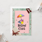 Ruheküken, Spaß für die Altersvorsorge Karte (Vorderseite/Rückseite Beispiel)