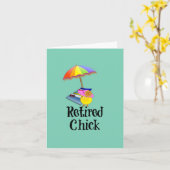 Ruheküken, Spaß für die Altersvorsorge Karte (Gelbe Blume)