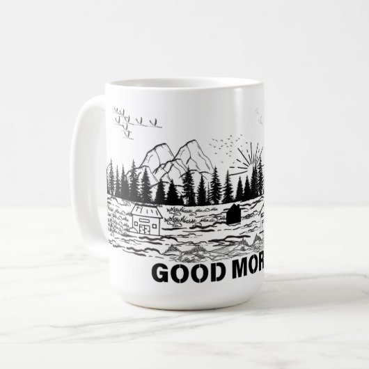 Ruhelienflug Kaffeetasse (Vorderseite Links)