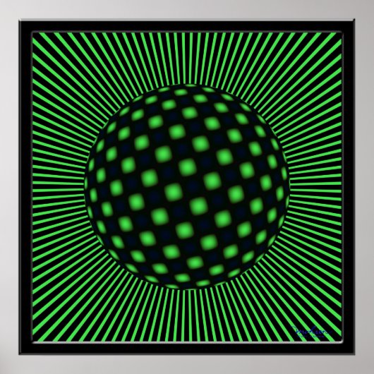 Ruheloses Globe Poster (Vorne)