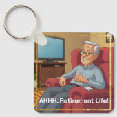 Ruhemänner Entspannt, Spaß Schlüsselanhänger (Vorderseite)