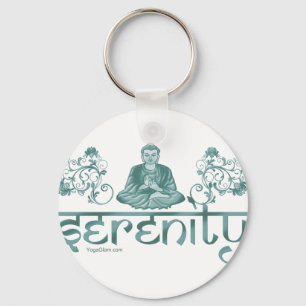 Ruhemeditationsgrün Schlüsselanhänger