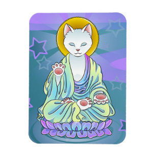 Ruhemeow-buddhistischer Katzen-Magnet Magnet