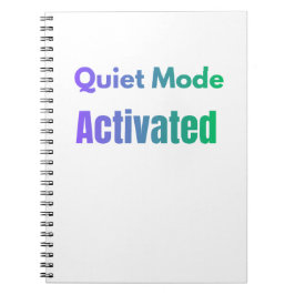Ruhemodus aktiviert – Fetter Text-Design Notizblock