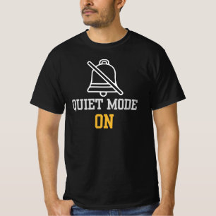 Ruhemodus aktiviert Stummschaltungssymbol Moderne T-Shirt