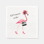 Ruhemodus! Chic Classy Pink Flamingo Serviette (Vorderseite)