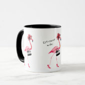 Ruhemodus! Chic Classy Pink Flamingo Tasse (Vorderseite Links)