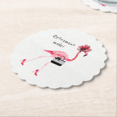 Ruhemodus! Chic Classy Pink Flamingo Untersetzer (angewinkelt)