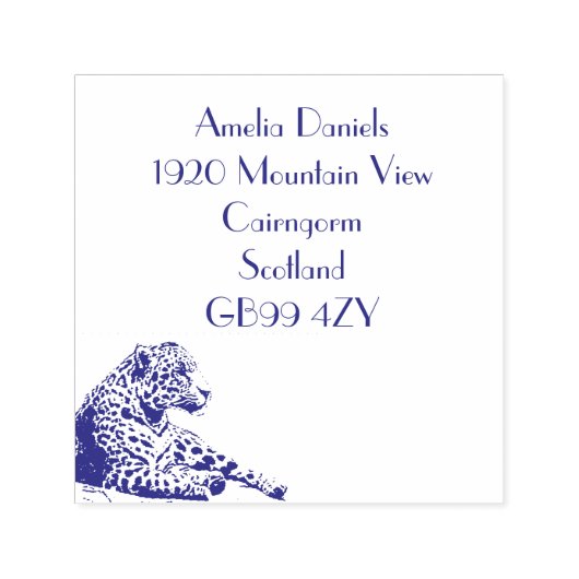 Ruhen der Personalisierten Zuhause-Adresse von Jag Permastempel (Design)