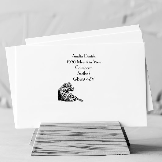 Ruhen der Personalisierten Zuhause-Adresse von Jag Permastempel