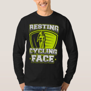 Ruhen des Cycling-Gesichtes T-Shirt