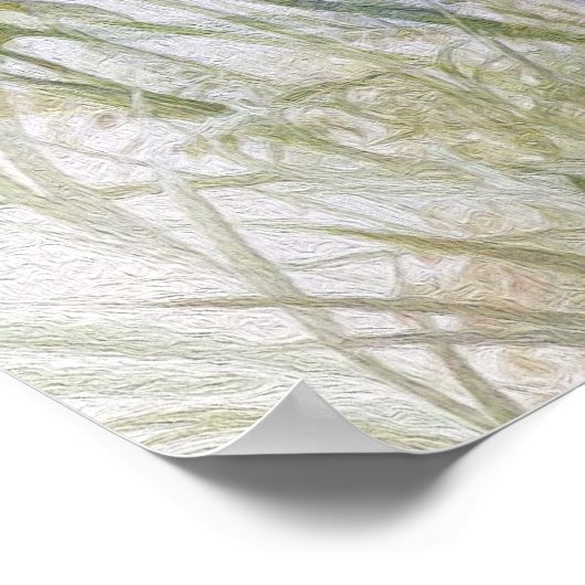 Ruhen - Engel mit Lilien Poster (Ecke)