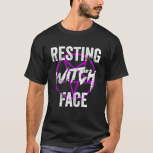 Ruhen Hexengesicht Occult Wiccan Pagan Gothic Witc T-Shirt