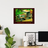 Ruhen in Frieden, Kula Hawaii, Alte Lkw Print Poster (Heimbüro)