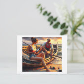Ruhen, Postkarte (Stehend Vorderseite)
