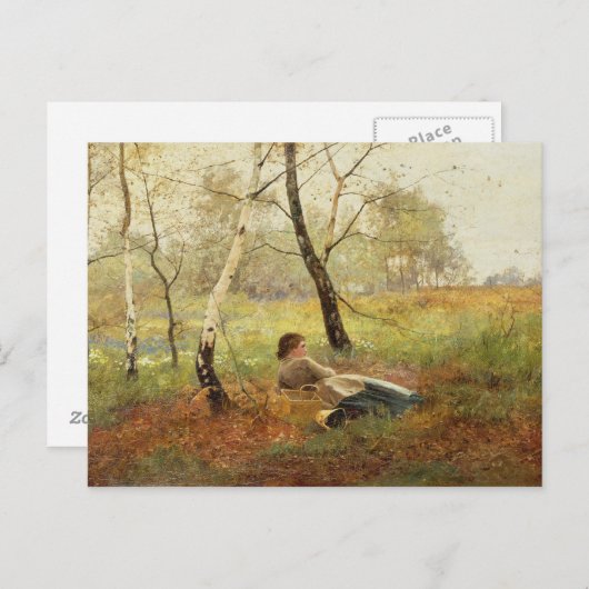 Ruhen Postkarte (Vorne/Hinten)