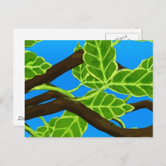 Ruhen Postkarte (Vorne/Hinten)