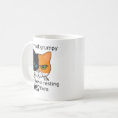 Ruhen Sie seine Gesichter Calico Cat - Vorteile PA Kaffeetasse (Vorderseite Links)