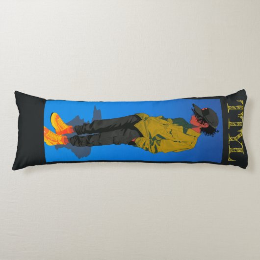 ruhen von Vibes in Blau, Seitenschläferkissen (Vorderseite)