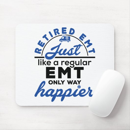 Ruhende EMT EMS Paramedic Ruhestand Funny Geschenk Mousepad (Mit Mouse)