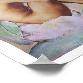 Ruhende Fee in Monets Garten - Collage-Kunst Poster (Ecke)