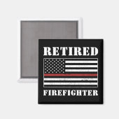 Ruhende Feuerwehrleute - Geschenke für die Ruhesta Magnet (Vorderseite/Rückseite)