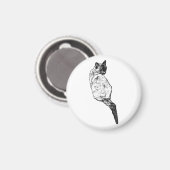 Ruhende Katze, Stiller Raum Magnet (Vorderseite/Rückseite)