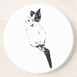 Ruhende Katze, subtiler Charme Getränkeuntersetzer