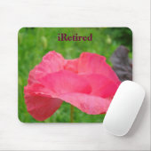 Ruhende Mousepad Pink Poppy Blume Wiese (Mit Mouse)