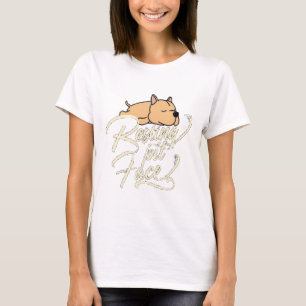 Ruhende Pit Gesicht Pitbull Liebhaber T-Shirt