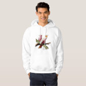 Ruhende rosa Kakados Hoodie (Vorne ganz)