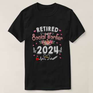 Ruhende Sozialarbeiter-Klasse 2024 Lehrerin Remüde T-Shirt