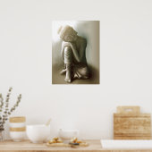 Ruhender Buddha Poster (Küche)