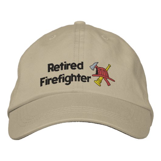 Ruhender Feuerwehrhammer Bestickte Kappe (Vorderseite)