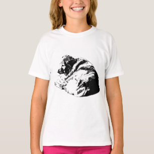 Ruhender Tintenhund inspiriert sanften festlichen T-Shirt