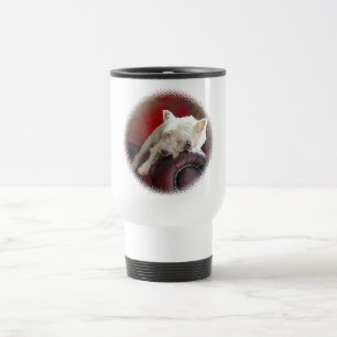 Ruhender Westie Reisebecher