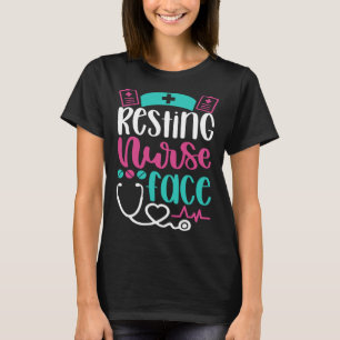 Ruhendes Krankenschwester-Gesicht Inspirierende T-Shirt