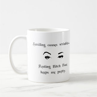 Ruhendes Miststück-Gesicht Kaffeetasse
